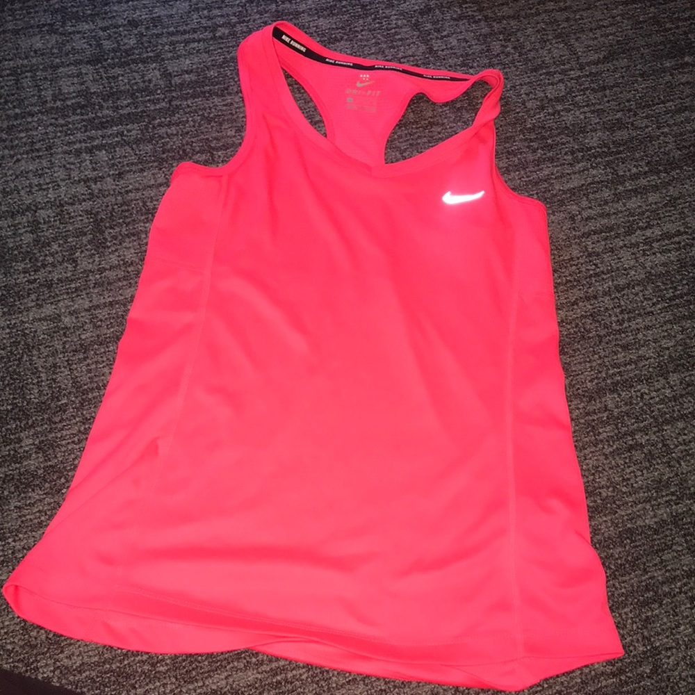 NWOT hot pink nike running tank